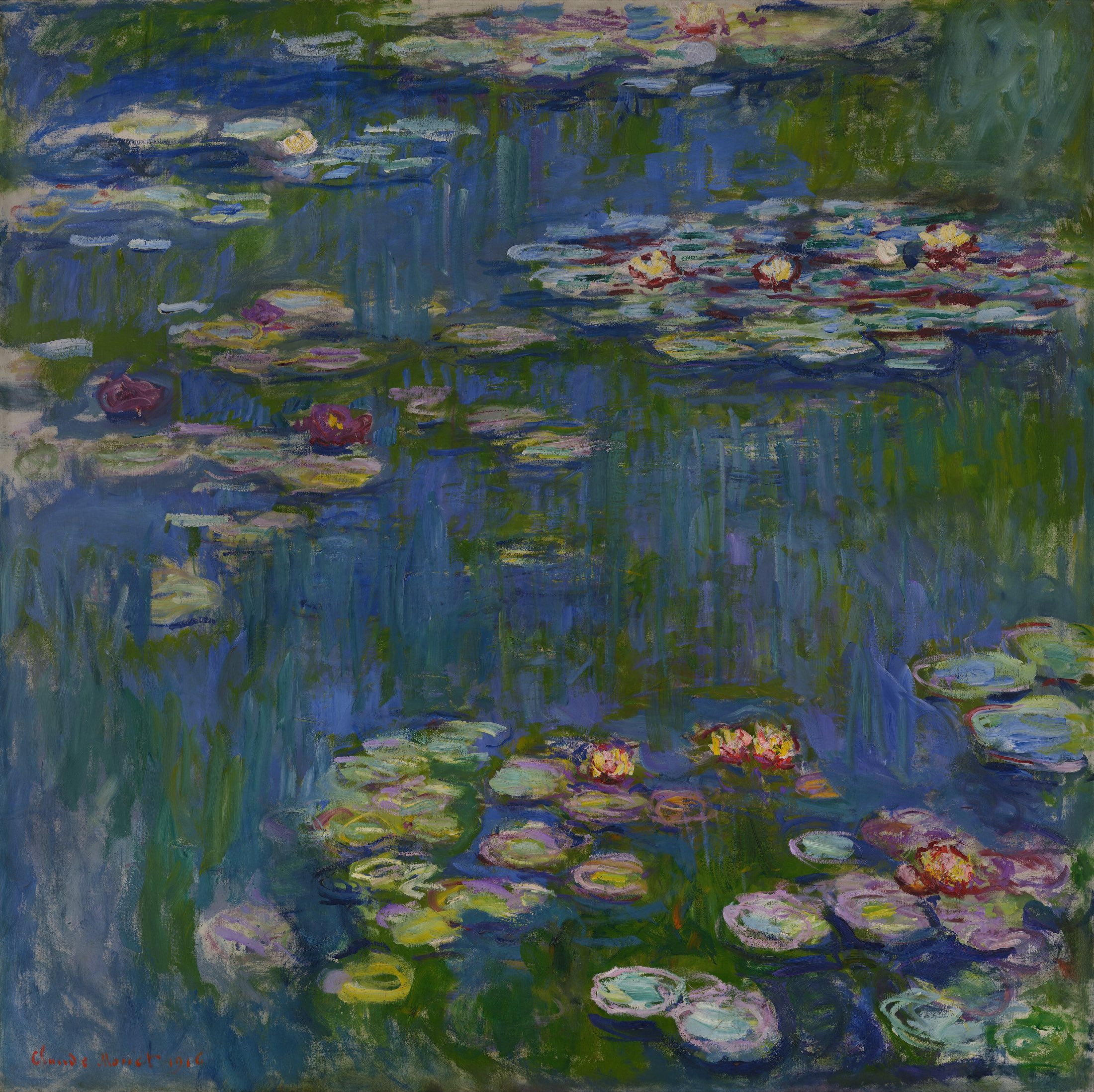 Claude Monet, Water Lilies, 1916